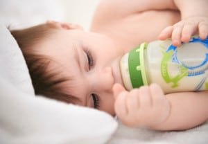 Cropped shot of an adorable baby boy taking a nap