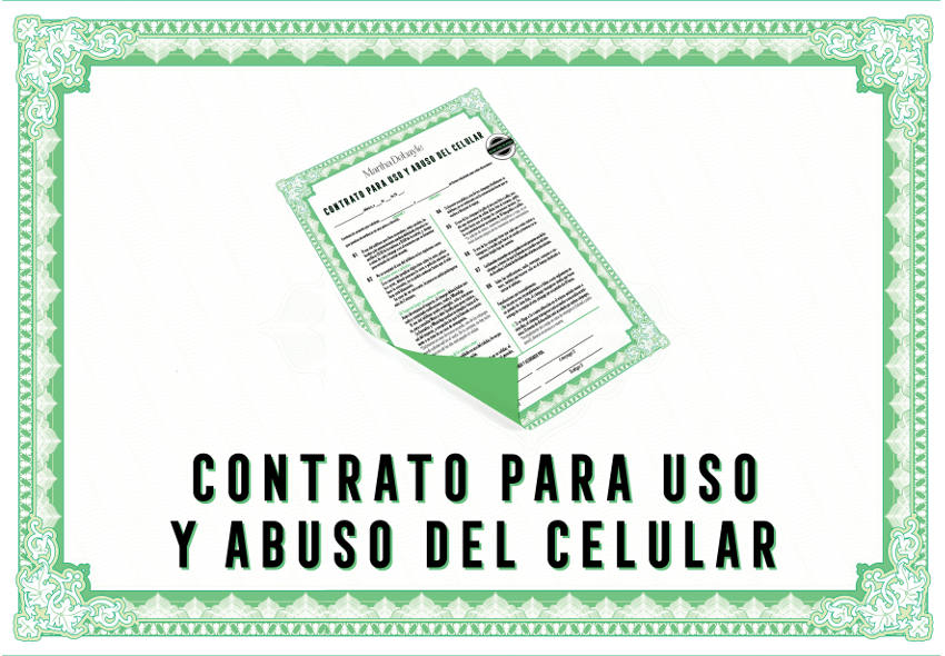 Contrato Uso Y Abuso Del Celular Martha Debayle 4427